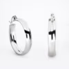Arracada plana 5 mm plata 925