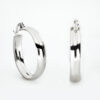 Arracada plana 5 mm plata 925