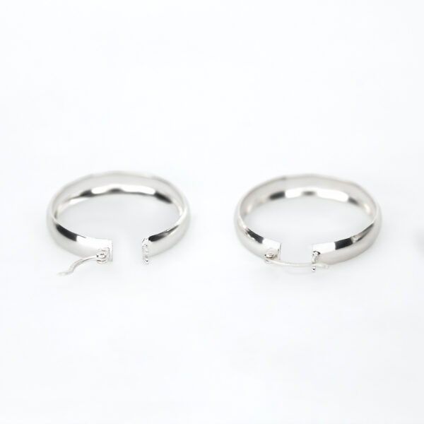 Arracada plana 5 mm plata 925 separados