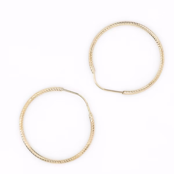 arracada espiral oro 10k Clic oro superior