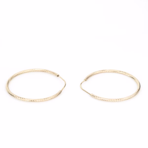 arracada espiral oro 10k Clic oro