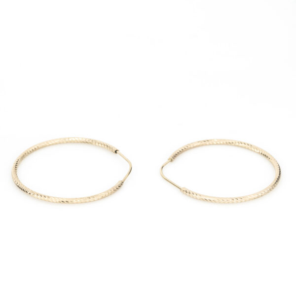 arracada espiral oro 10k Clic oro