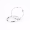 Arracada facetada plata 925