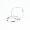 Arracada facetada plata 925