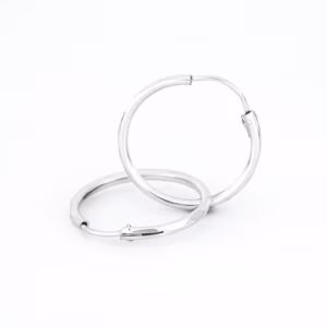 Arracada facetada plata 925
