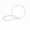 arracada redonda plata 925 clic oro