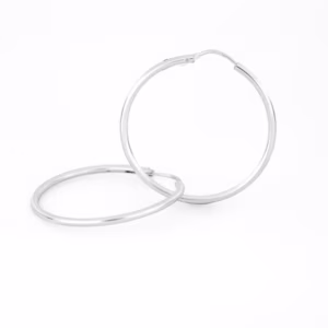 arracada redonda plata 925 clic oro