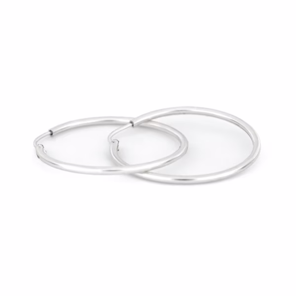 arracada redonda plata 925 clic oro entrelazados