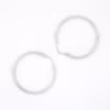arracada redonda plata 925 clic oro superior