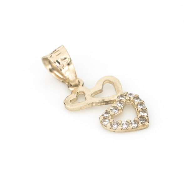 dije 3 corazones oro 10k Clic oro