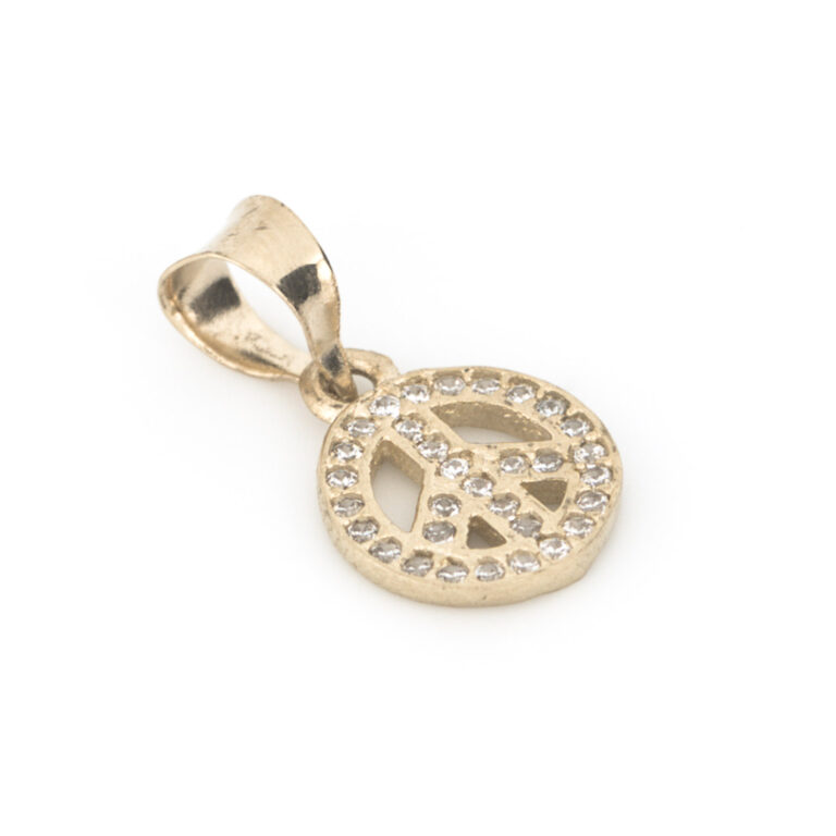 dije amor y paz oro 10k Clic oro