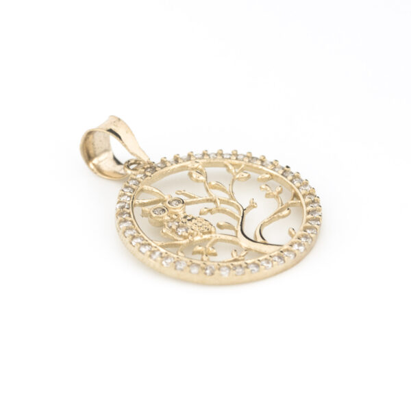 dije árbol nocturno oro 10k Clic oro