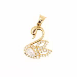 dije cisne oro 10k