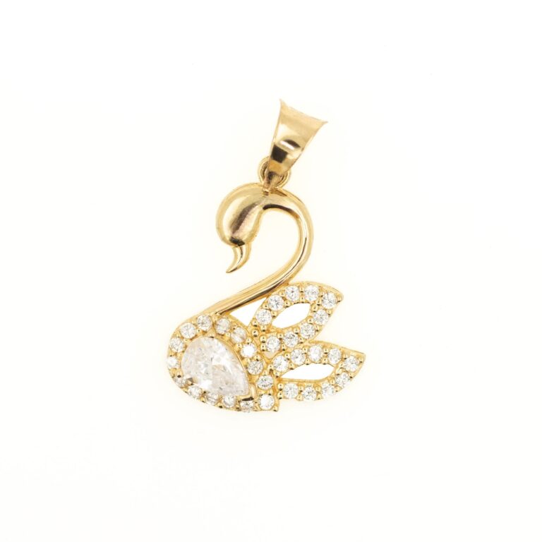 dije cisne oro 10k