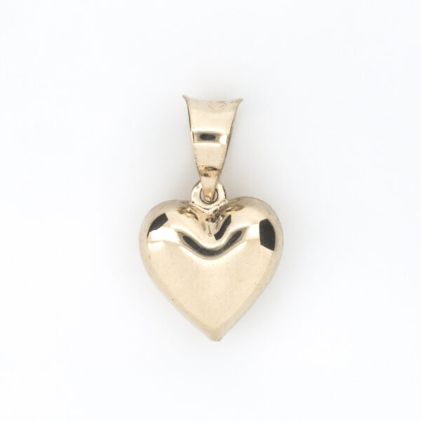 dije corazón oro 10k inflado Clic oro