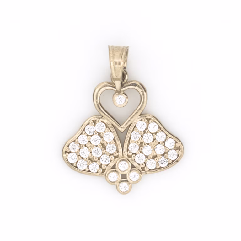 dije corazones oro 10k Clic oro