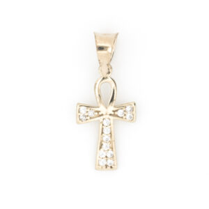 dije cruz ankh oro 10k Clic oro