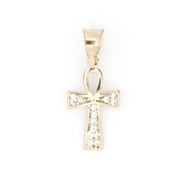 dije cruz ankh oro 10k Clic oro