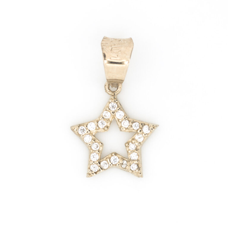 dije estrella oro 10k Clic oro