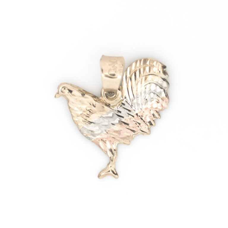 dije gallo oro 10k Clic oro