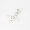 Dije nudo de bruja plata 925 diagonal