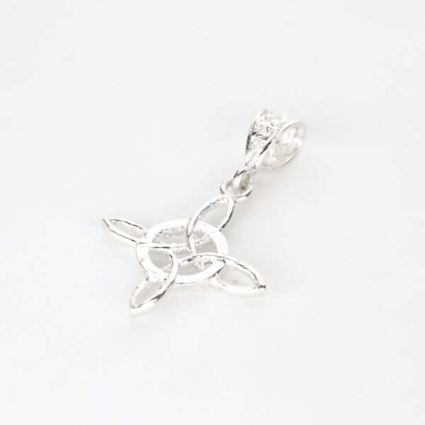 Dije nudo de bruja plata 925 diagonal