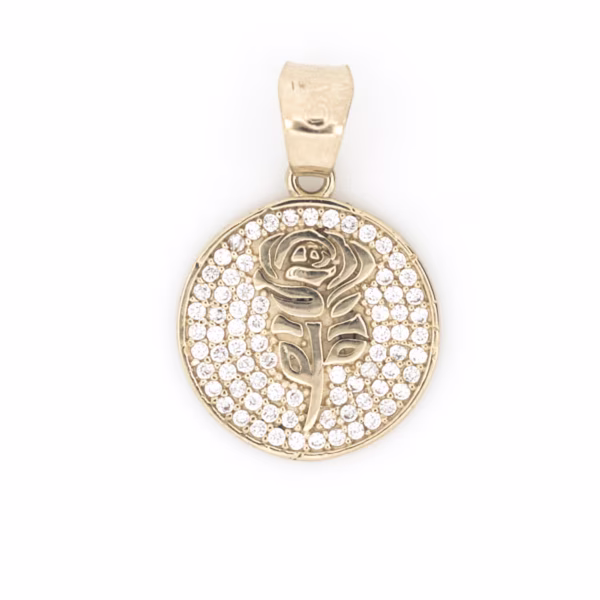 dije rosa oro 10k Clic oro
