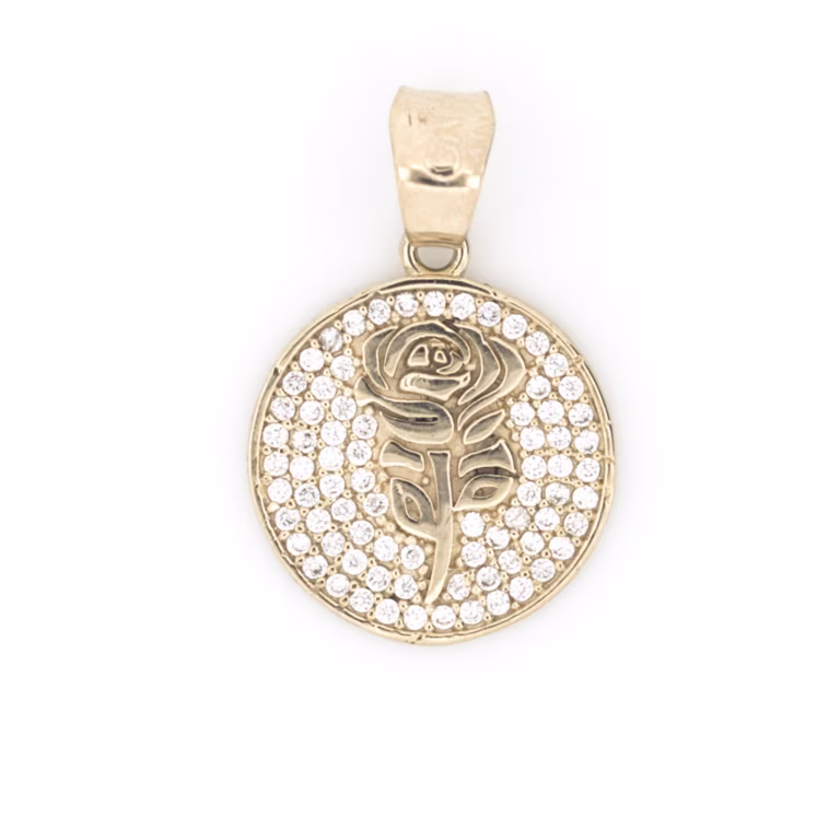 dije rosa oro 10k Clic oro