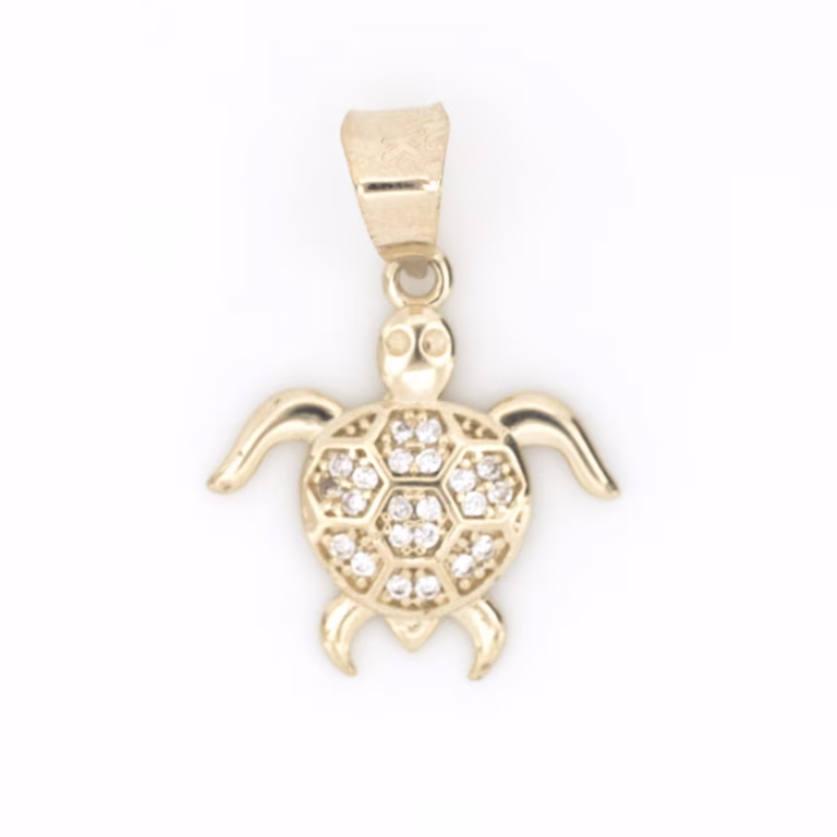 dije tortuga oro 10k Clic oro