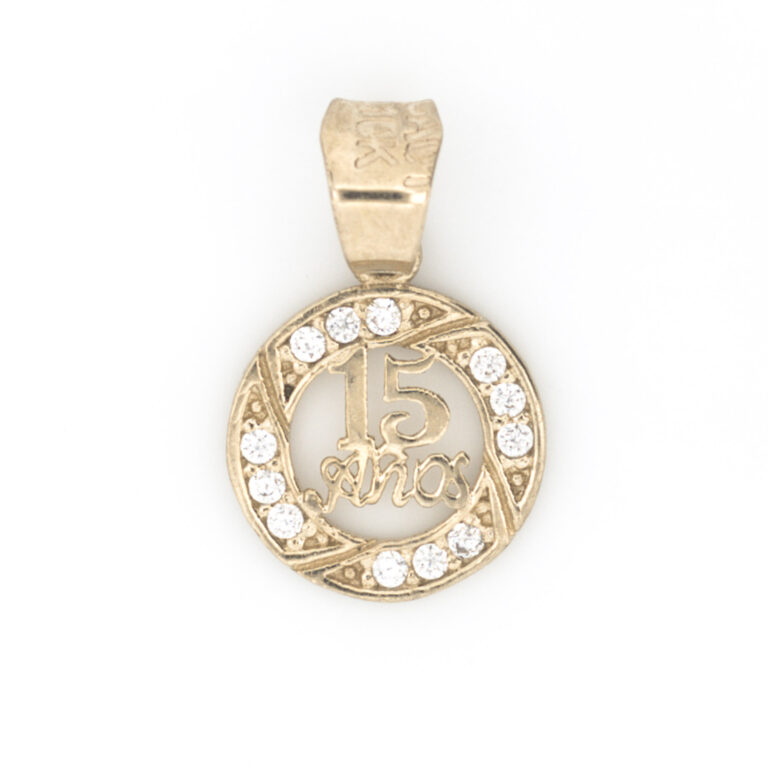 medalla 15 años oro 10k Clic oro