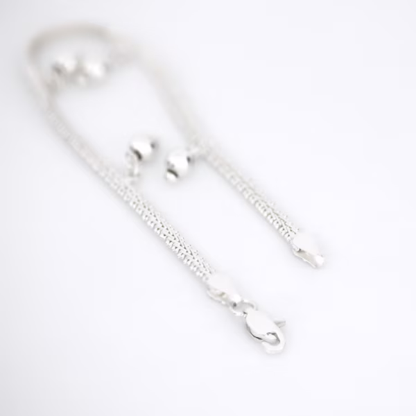 Pulso 4 esferas plata 925 broches