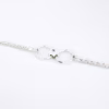 Pulso circulos entrelazados plata 925 detalle