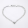 Pulso corazón v plata 925