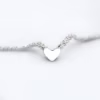 Pulso corazón v plata 925 detalle