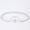 Pulso corazones plata 925 detalle