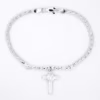 Pulso cruz de cristo plata 925