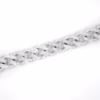 pulso cubana plata 925 clic oro detalle