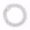 pulso cubana plata 925 clic oro