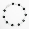Pulso ojo turco plata 925 negro