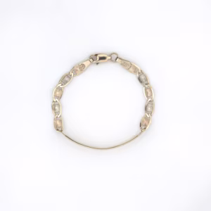 pulso valentina con placa 2 oro 10k Clic oro