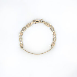 pulso valentina con placa 2 oro 10k Clic oro