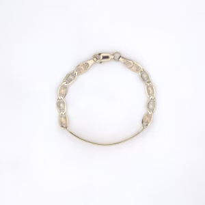 pulso valentina con placa oro 10k Clic oro