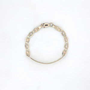 pulso valentina con placa oro 10k Clic oro