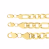 cadena fígaro plana oro 10k Clic