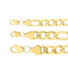 cadena fígaro plana oro 10k Clic