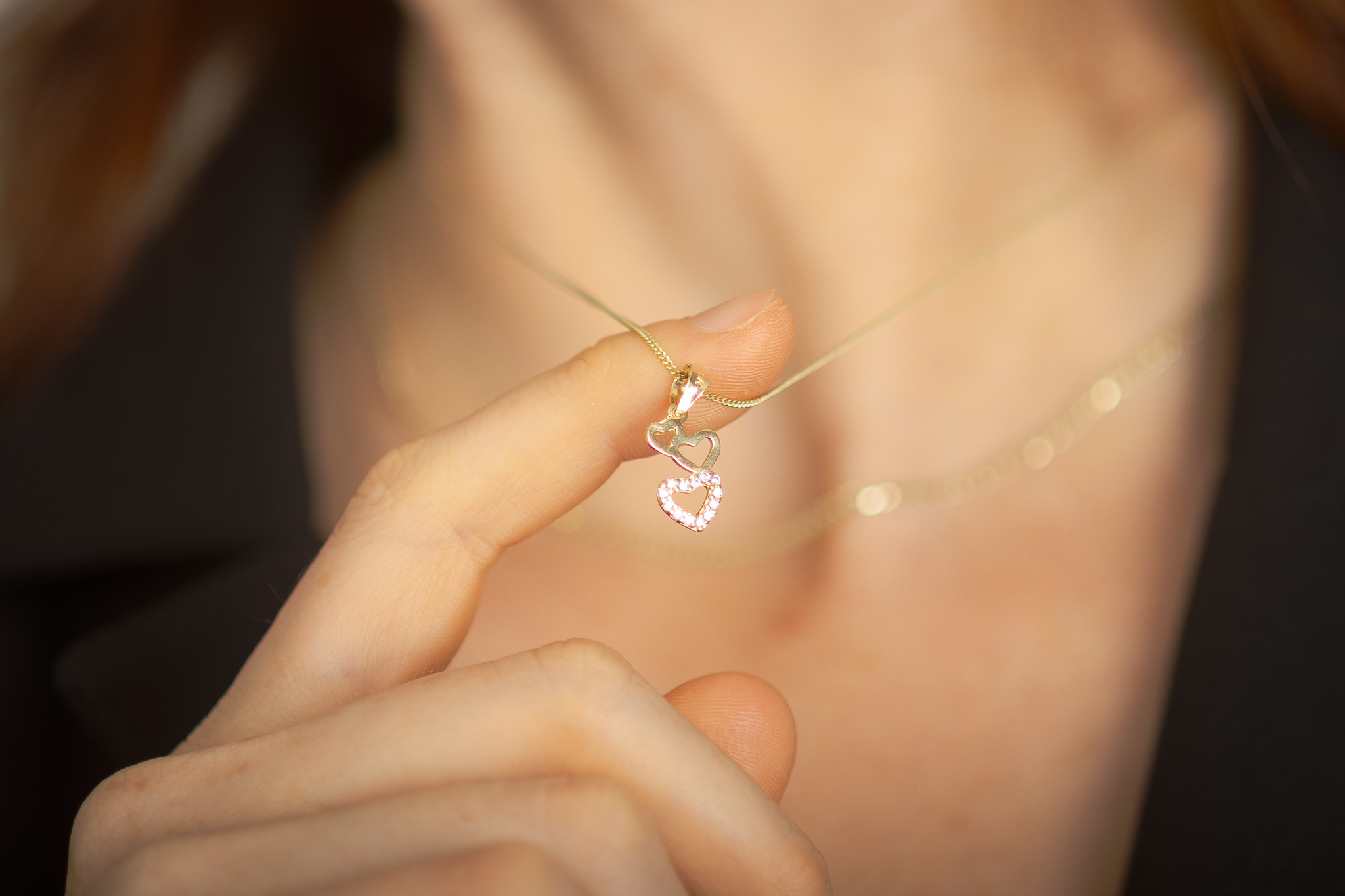 Proveedor de joyería oro y plata Nüva Oro corazones